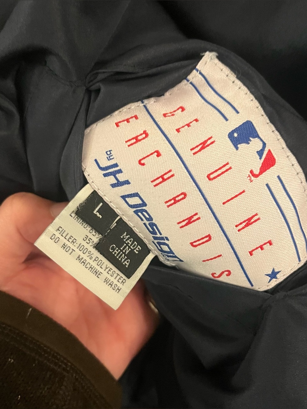 Minnesota Twins JH Design Navy Wool Reversible Jacket Mens Large - official MLB - Picture 6 of 14